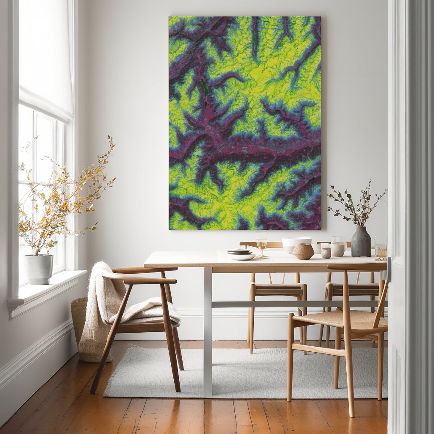 Neon Frost - Italy - Large Portrait Canvas